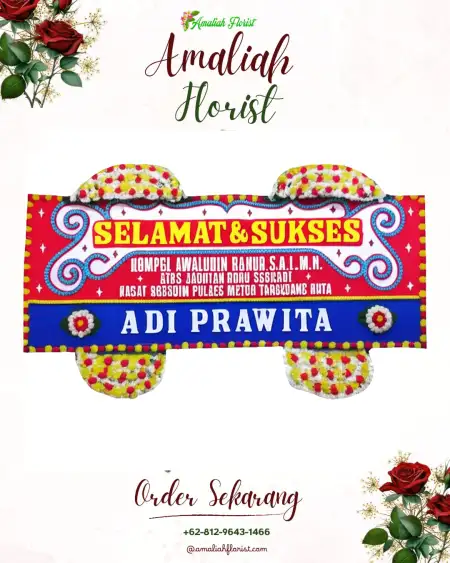Papan Bunga Ucapan Selamat Nyemoh